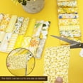 thumbnail image 2 of LINFANG 80Pack Cotton Quilting Fabric Breathable Sewing Fabric Fine Patchwork Pre Cut Strip Floral Print Cloth Quilt Strip for DIY Craft, 2 of 9