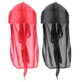 thumbnail image 4 of MERIGLARE 2/ Bonnet Chimio Perte Turban Rouge+noir, 4 of 4