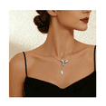 thumbnail image 5 of Collar Con Dije De Colibrí Plata 925 Reglo Para Mujer Moda Plateado, 5 of 5