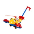 thumbnail image 2 of Carrito de actividades de aprendizaje preescolar, carrito de bebé para caminar, avión, langosta, juguetes de aprendizaje, para niños, niñas y niños , amarillo, 2 of 8