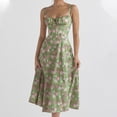 thumbnail image 1 of FcBaudy Robe Sans Manches à Col Rond, Robes d'Été pour Femmes, Robes pour Femmes Robe Débardeur Imprimée à Taille Mi-Haute Fendue Robe pour Femmes, 1 of 4