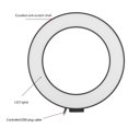 thumbnail image 4 of Fill Light Portable 2900-6500K Température de Couleur Réglable Ring Light pour Diffusion en Direct Selfive Téléphone Youtuber 16cm, 4 of 8