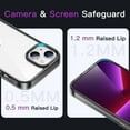 thumbnail image 4 of JETech Case for iPhone 14 6.1-Inch, Shockproof Phone Bumper Cover, Anti-Scratch Clear Back (Black), 4 of 6