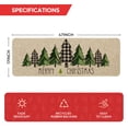 thumbnail image 2 of Sm:)e Merry Christmas Trees Christmas Decorative Doormat, Seasonal Winter Christmas Holiday Low-Profile Floor Mat Switch Mat for Indoor Outdoor 17 x 47 Inch, 2 of 6