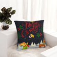 thumbnail image 5 of Wukai Merry Christmas Elk Premium Polyester Fleece Pillow Covers with Hidden Zipper Closure,Luxuriously Soft and Durable-20"x20", 5 of 7