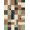 Multicolor Terracotta Sage Navy, Pattern 7, variant on Design&I 8'x10' Washable Area Rug Snag-Free Geometric Multicolor Grid Motif Featuring Contrasting Patterned for Dining Room, Large Office, Lounge