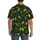 thumbnail image 3 of Fotbe Green Branch Olive Camisa Estampada de Manga Corta para Hombre, Casual de Verano, Estilo Playero, Sin Arrugas-Medium, 3 of 5