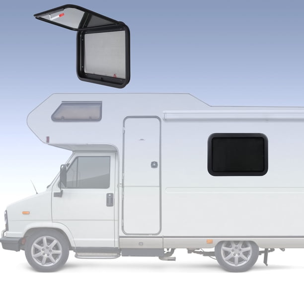 Ventana Para Autocaravana, Marco De aleación De Aluminio, Vidrio Templado Tintado Antioxidante, Ventana Para RV Resistente A La Intemperie Con Anillo Embellecedor Para Caravana Y