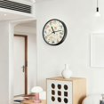 thumbnail image 6 of Voice Activated Clock with Glow Light 12 Inch Large Silent Wall Clock Battery Operated for Home Decor Green and Orange Small Flowers, 6 of 8