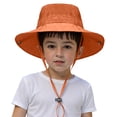 thumbnail image 5 of Toddler Baby Sun Hat Summer UPF 50+ Protection for Boys Girls Kids Adjustable Beach Hats with Bucket Wide Brim Outdoor,chin strap,comfortable,camping 3-10 Years, 5 of 6