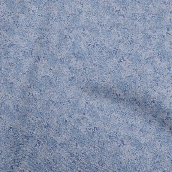 oneOone Cotton Cambric Blue Fabric Texture Fabric For Sewing Printed Craft Fabric By The Yard 56 Inch Wide