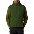 thumbnail image 2 of Leodye Veste Sans Manches en Molleton Décontractée et Tendance pour Homme, Col Montant, à Capuche, Veste Décontractée Vert Armée TTG(TTG), 2 of 7