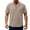 Beige, variant on Wlynlyn Mens Button down Shirts Casual Short Sleeve Textured Summer Vacation Beach Shirts Solid Color Dress Blouses
