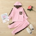 thumbnail image 2 of Ketyyh-chn99 Baby Girl Outfits 2PCS Outfits Long Sleeve Ruffle Top Pants Set 2023 Pink,80, 2 of 5