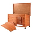 thumbnail image 7 of TRIXIE natura Classic Dog House, Flat Hinged Roof, Adjustable Legs, Brown, Medium, 7 of 7