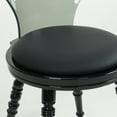 thumbnail image 4 of Nova 16.5 in. Indoor Smoke Black Leatherette Padded Seat Finish Acrylic Chairs, 4 of 4
