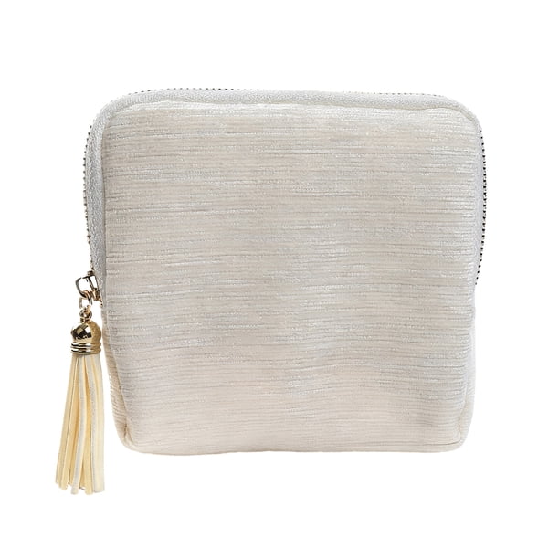Bolsa para guardar joyas con cierre de cremallera, organizador portátil de joyas con múltiples compartimentos.