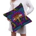 thumbnail image 6 of Bingfone Indian Mandalas Dragonfly Linen Throw Pillow Covers Cushion Case Pocket Button Vintage Farmhouse Pillowcase for Sofa Couch Bed 20"x20", 6 of 9