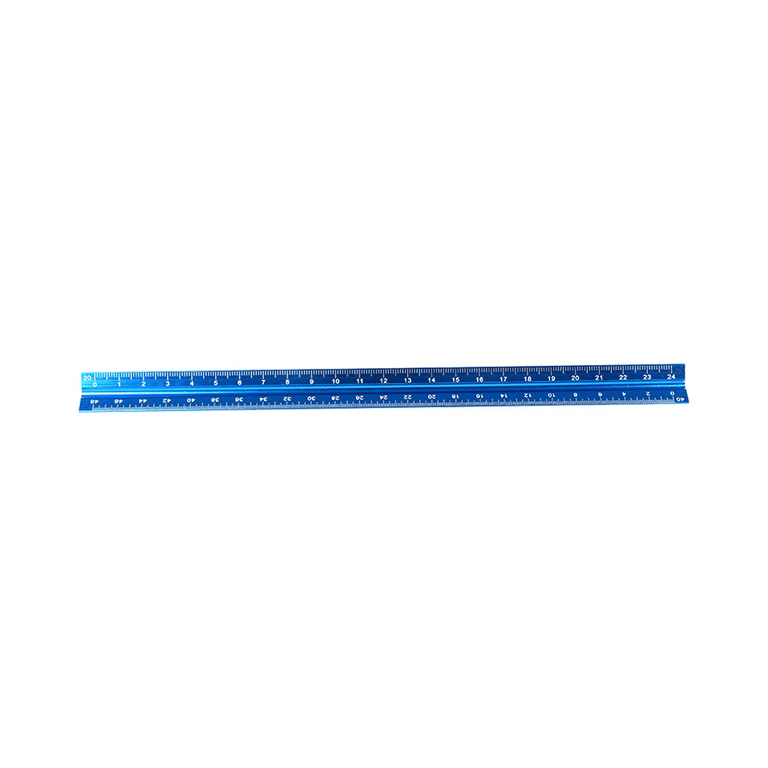 Mr. Pen Triangular, Architectural, Aluminum Scale Ruler for Blueprint,  Drafting, Color-Coded, 12 inches