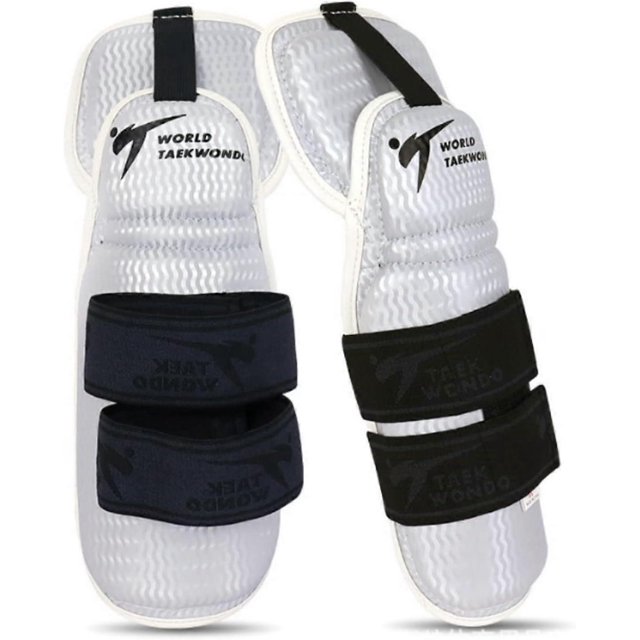 Taekwondo Shin Protector Forearm Elbow Arm Guards, WT MMA Martial Arts Kickboxing Karate Sparring Muay Thi Training Match Gym School Academy for Men W