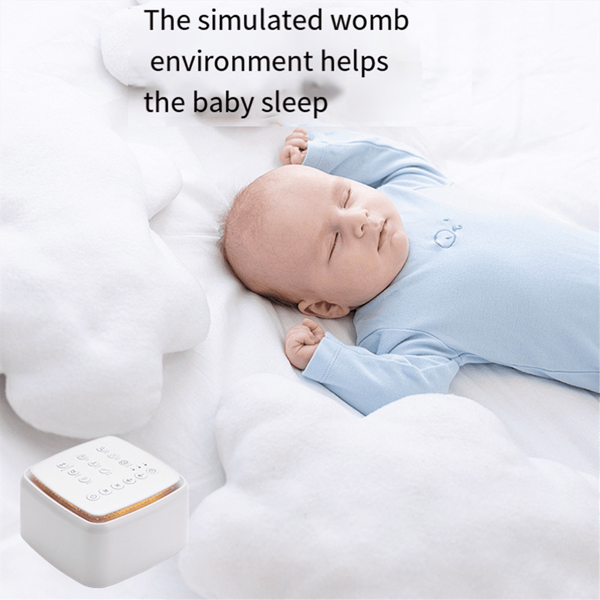 White Noise Machine for Babies & Adults 30 Soothing Sounds Night Light Portable Sleep Sound Machine for Improved Rest,1 x White Noise Machine,White