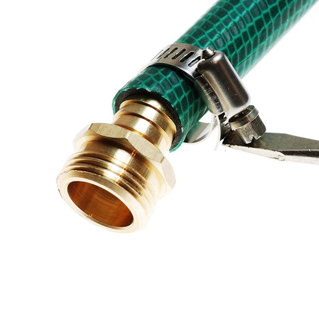 Wideskall 5 8 Brass Garden Water Hose Repair Mender Male Connector 