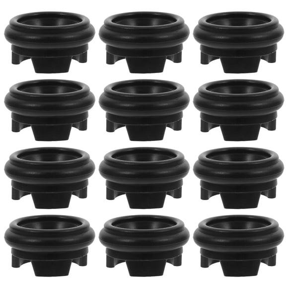 SHISUYAN Black Crystal Ball Stand with Stable Plastic Base for Water Dispenser and Decorative Items 12 Pieces