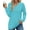 Lake Blue, variant on Fantaslook V Neck Blouses for Women Dressy Casual Tops Button Long Sleeve Shirts Trendy Fall Tops