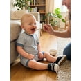 thumbnail image 6 of Cenuakty Baby Boys 0-18M Rompers Stripe Print Bear Embroidery Crew Neck Short Sleeve Infant Bodysuits Jumpsuits, 6 of 9