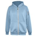 thumbnail image 4 of Men's Full Zip Hoodie with Built-in Backpack Pocket, Raglan Sleeve Utility Sweatshirt for Commute & Streetwear, 4 of 4