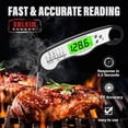 thumbnail image 2 of Meat Thermometer Digital - Fast Instant Read Food Thermometer for Cooking, Candy Making, Outside Grill, IP67 Waterproof Kitchen Thermometer with Backlight, Stocking Stuffers for Men - Black, 2 of 6