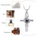 thumbnail image 2 of Infinity Urn Necklace for Ashes Cremation Necklace Ash Cremation Jewelry Cross Urn Necklaces CZ Keepsake Pendant, 2 of 7
