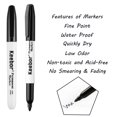 thumbnail image 2 of Keebor Advanced Permanent Markers Fine Tip, 60 Pack Black Permanent Marker Set, Waterproof - Quick Drying, Office Supplies, 2 of 5