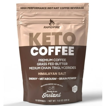 Rapid Fire Ketogenic Coffee Instant Mix, 7.93 oz Bag