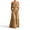 Khaki, variant on Womens Sets 2 Piece Outfits Skirts Summer Trendy Spaghetti Strap Ruffled Crop Top & High Waist Maxi Skirt Casual Going Out Vacation
