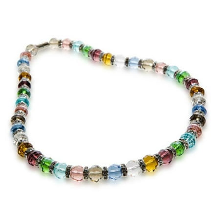 Alexander Kalifano WHITE-NGG-N01 Gorgeous Glass Necklaces - Multi-Colored