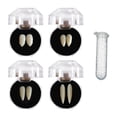 thumbnail image 2 of ,4 Pairs Zombie Fangs , Costume Accessory Solid Sizes Dentures White Yinane Colmillos Dentaduras Postizas Colmillos, 2 of 8