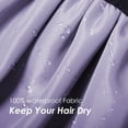 thumbnail image 3 of Auban Extra Large Shower Cap, Double-Layer Waterproof Reusable, XL Satin Lining Shower Bonnet for Women Thick, Long Hair, Locs, Braids(Purple), 3 of 6