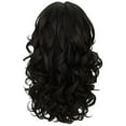 thumbnail image 4 of LUXLUXE Kiara Wavy Layered 18 in Long T Part Lace Front Wig, Heat Resistant Fibers,  Dark Brown, 4 of 8