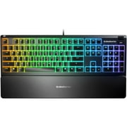 SteelSeries Apex 3 Water Resistant RGB Gaming Keyboard, Open Box