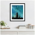 thumbnail image 4 of Amanti Art Watching Felis 2 Wood Framed Wall Art Print, 4 of 7