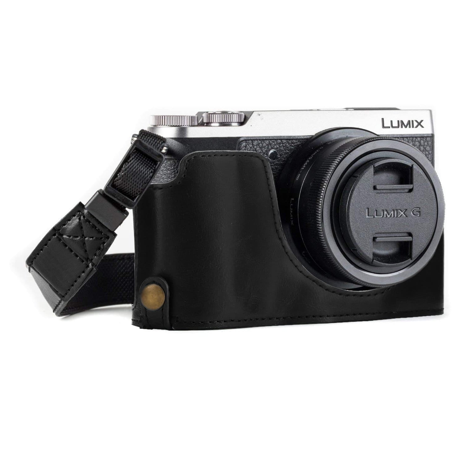 Panasonic Lumix DMC-GX85, DMC-GX80 Ever Leather Camera Half Case - Walmart.com