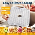thumbnail image 6 of SPECSTAR Electric 8 Trays Food Dehydrator, 400W Hydrator Machine with 72H Digital Timer and Temperature Control for Fruit Vegetable Meat Jerky Herb Beef Mushroom, White, 6 of 8