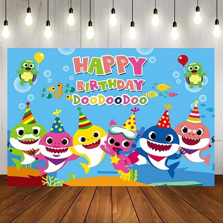 Baby Shark Backdrop, Baby Shark Family Photo Backdrop, Undersea World  Photography Background, for Boys and Girl Shark Theme Birthday Party, Baby  Shower Photo Studio Decorations Props Banner | Walmart Canada