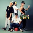 thumbnail image 1 of Accesorios de rapero, 4 piezas de disfraz de hip hop, kit de disfraz de rapero, disfraz de hip hop, rendimiento sólido, 1 of 8