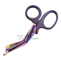 VR Instrument Supply Trauma Shears Bandage Scissors Safety with Blunt Tip and Serrated Blade Tough and Durable German Steel Light and Comfortable Grip Nurse EMT Tool 7.5"