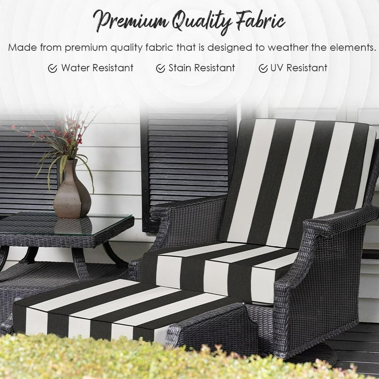 Deep Seating Cushion with Pillow Back 24 x 27 Seat All Weather Spun Fabric Water and Fade Resistant Outdoor Chair Cushion Set for Patio Furniture Tan Walmart
