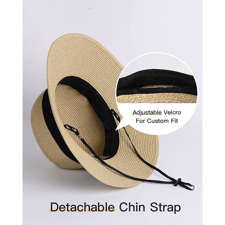 FURTALK Sun Hat for Women UV UPF50 Straw Beach Hat Foldable  display picture 2