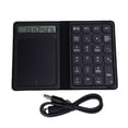 thumbnail image 2 of Teclado Numérico , Teclado Numérico Inalámbrico, Escritura Silenciosa Portátil, Función De Calculadora De Conectividad De 2 Dispositivos Para Entornos Minoristas Para, 2 of 7