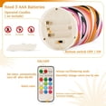 thumbnail image 5 of Yayeee Flameless Candles with Remote Flickering Battery Operated Multi Color Changing, Swirling Circles, 5 of 7